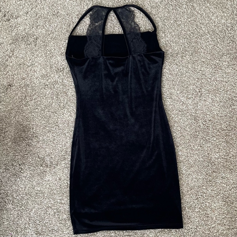 Lulus Sultry Summoning Black Velvet Bodycon Dress - Picture 4 of 8